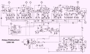 Philips 12RB180 schematic circuit diagram